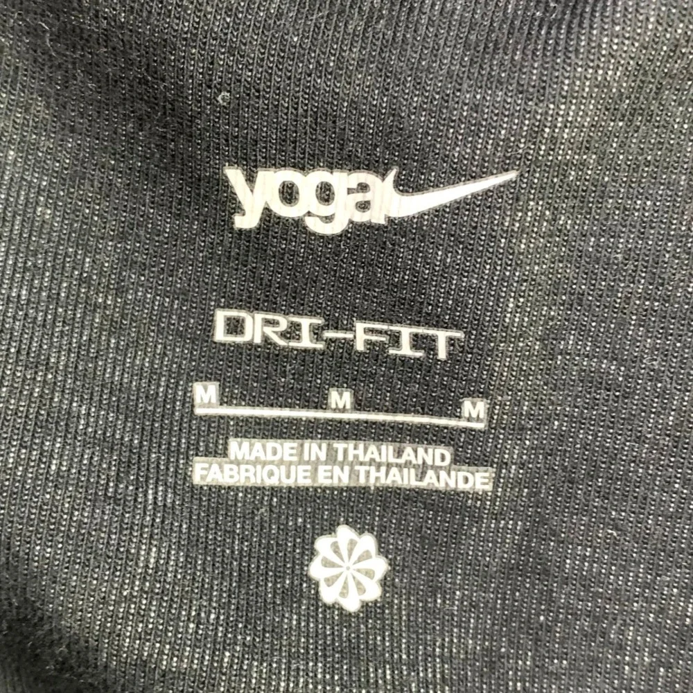Nike Yoga Joggers Men Medium Charcoal Athletic Tapered Sweatpants Lounge Cozy